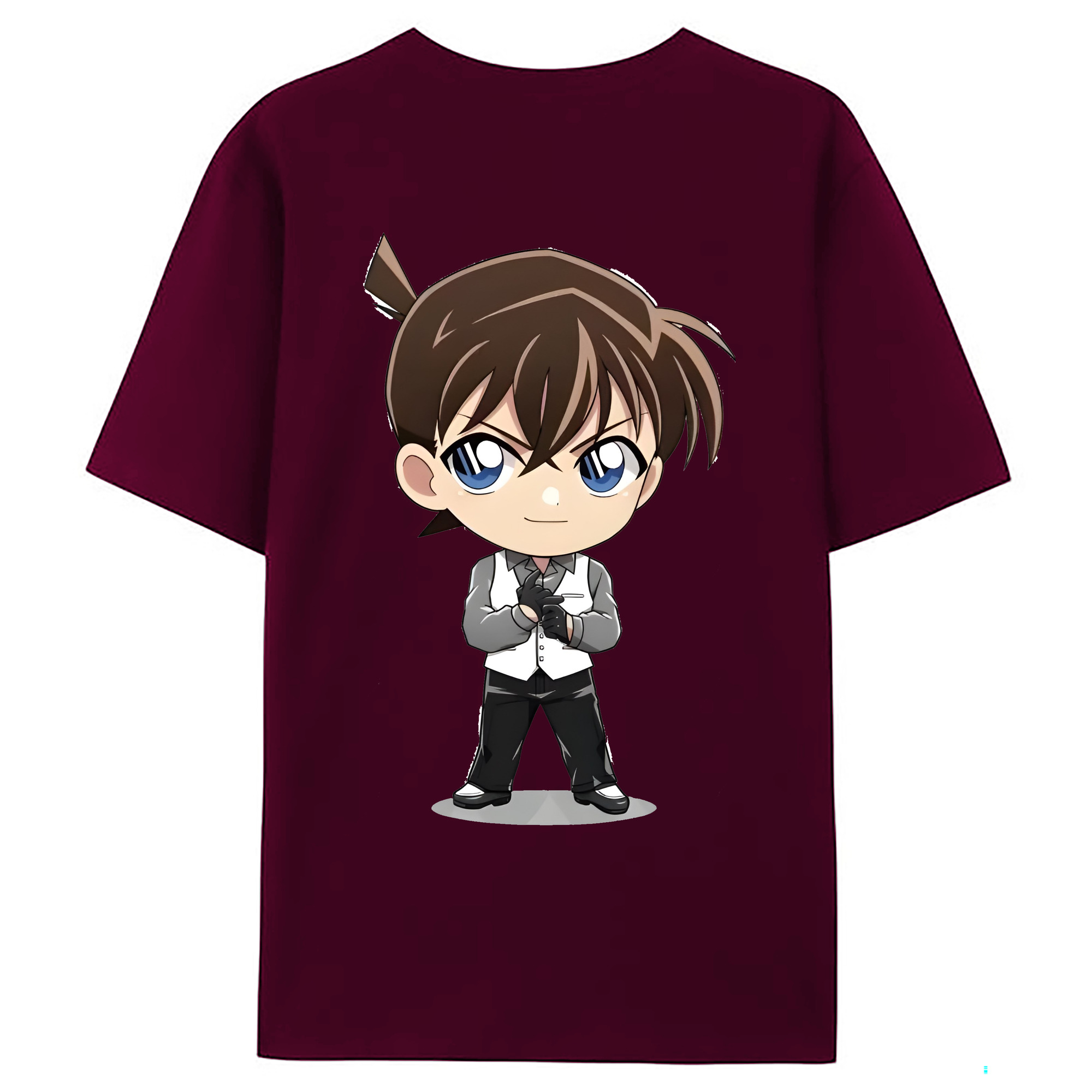 （画像用） 名探偵コナン 江戸川 コナン Detective Conan Conan Edogawa レディース半袖Tシャツ(バックプリント)